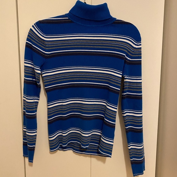 Vintage knit stripped turtleneck - Picture 3 of 3